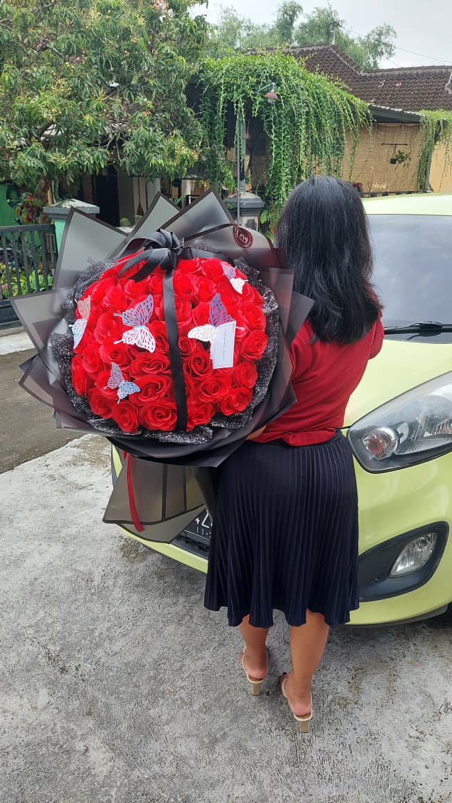 Buket Bunga Palsu 500k